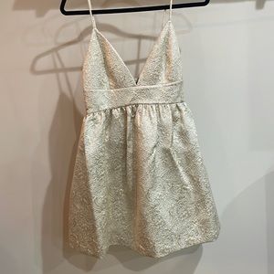 Alice+Olivia Foley Curved waist party dress